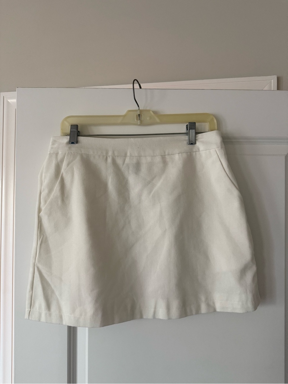 SHEIN White Mini A-Line Skirt